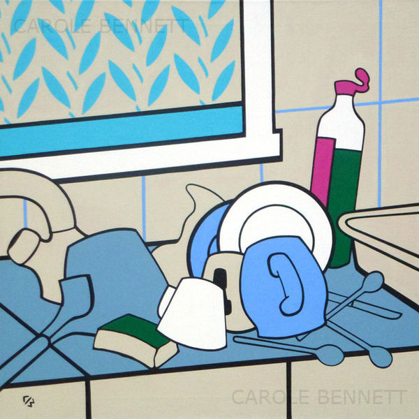 Washing Up; acrylic; 60 x 60 FS