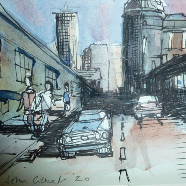 Friday Afternoon, watercolour