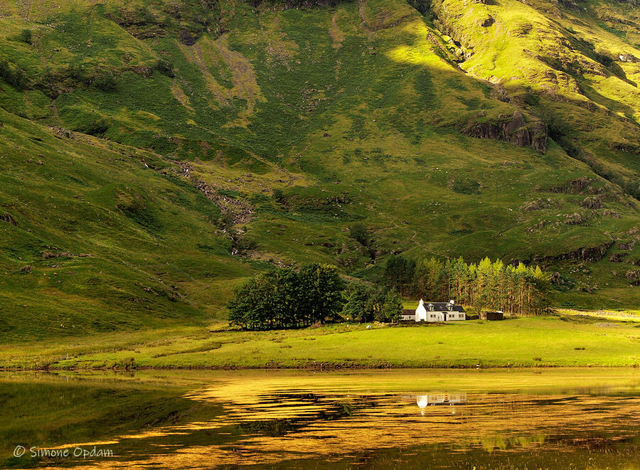 Golden morning in Glencoe