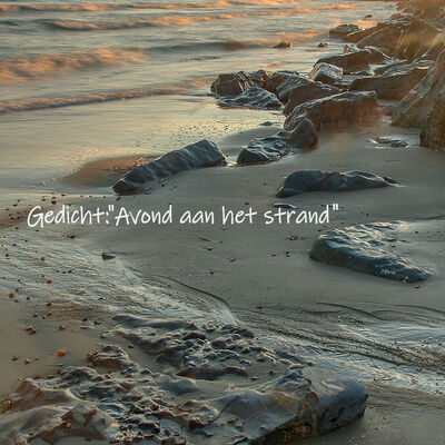 Avond aan het strand