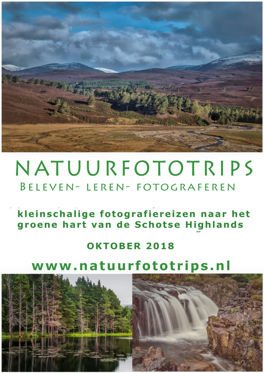 flyer fotografiereis schotland natuurfototrips
