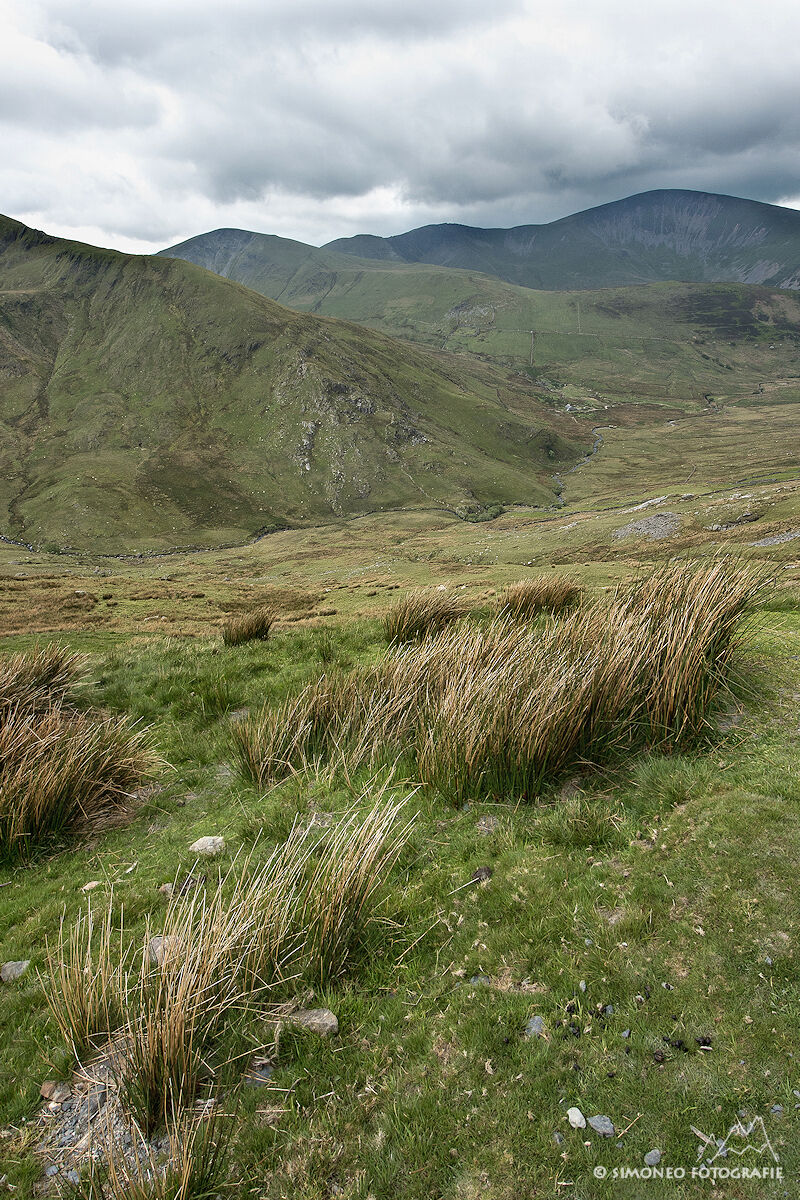 Het pad vanaf Mount Snowdon