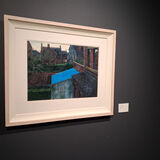 "Blue Greenhouse", Acrylic on paper, Joseph McWilliams ,