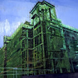 Tower Scaffolding, oil on canvas, Simon McWilliams