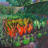 "Red Chard" Joseph McWilliams , 2001, oil on canvas, 122 x 152cm  courtesy of Northern Ireland Civil Service Art Collection