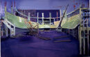 Arena, (The Odessey, Belfast, Under Construction) oil on canvas, Simon McWilliams