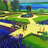 "Belfast Castle gardens" oil on linen on board