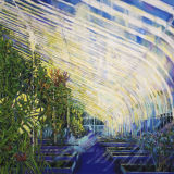 Belfast palmhouse, oil on canvas