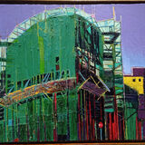 "The Boat, Belfast, Evening" oil on linen