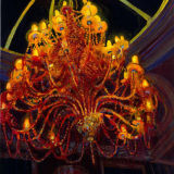 Chandelier II, oil on canvas, 57 x 36 inches