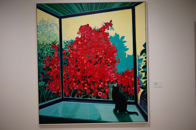 "Oriel Window", Simon McWilliams, oil on canvas, 152 x 137, 2023, artists collection