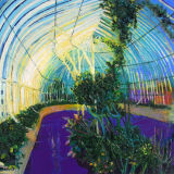 Glasnevin Palmhouse, oil on canvas 38 x 40 ins
