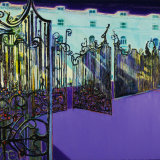 Hyde Park Gates, oil on canvas, 123cm x 154cm