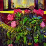 Hydrangeas oil on canvas, 97 x 102cm