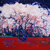 "Old Night Blossom" oil on linen