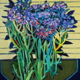 "Plant No.1" oil and mixed media on linen