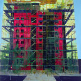 Red Apartments, oil on canvas, collection Bank of Ireland