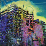 Smoke and ladders, oil on canvas 60 x 72 ins