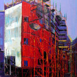 Titanic Quarter Building, oil on canvas, 32 x 24 ins