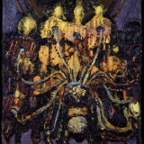 Small Chandelier II, Oil on Canvas, 36 x 23inches