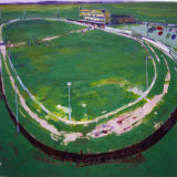 Greyhound Track, oil on canvas, AIB Collection