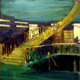 LinenHall Library I, oil on canvas