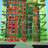 Red Apartments, Screenprint,