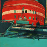 Royal Albert Hall, oil on canvas, Simon McWilliams