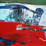 Staircase, oil on canvas