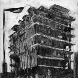 untitled - monotype, oil on paper