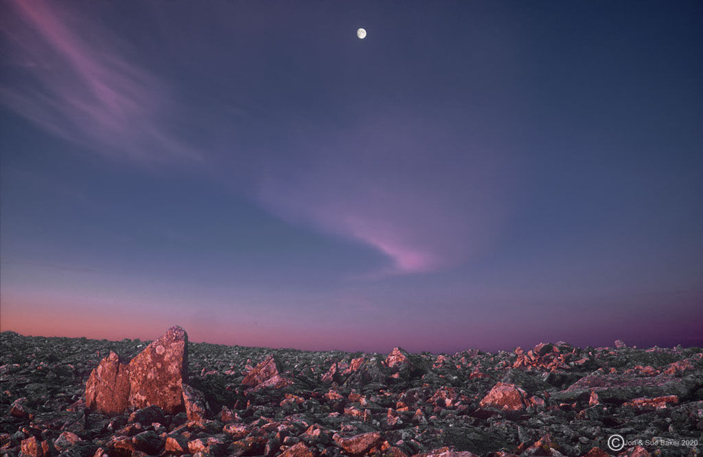 Moonset and Sunrise