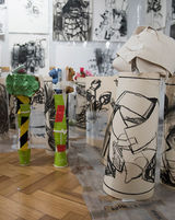 studio during Borough Road Gallery residency