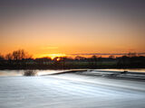 Beeston Weir at Sunset