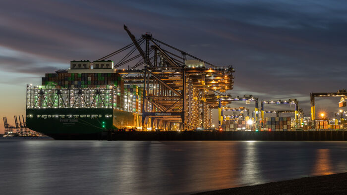 Felixstowe Docks Evening