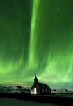 Black Church Green Sky