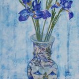 Blue irises