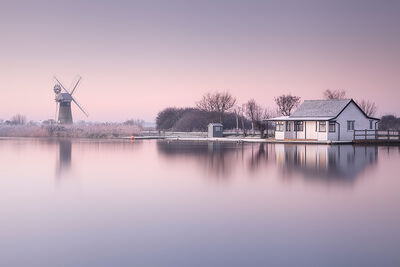Dawn on the River Thurne, Norfolk, England