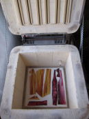 Firing the painted glass