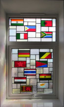 Flags stained glass