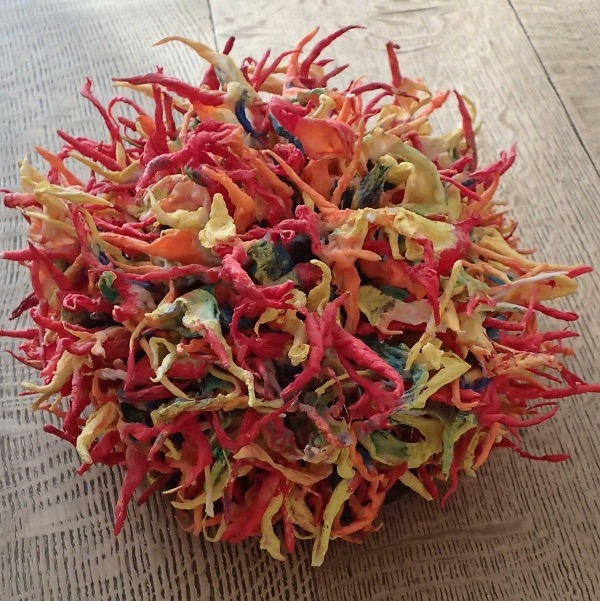 Eruption fibre art by Tadek Beutlich