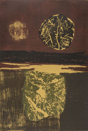 Lake block print by Tadek Beutlich