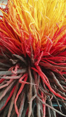 'Thistle' (detail) fibre art by Tadek Beutlich
