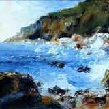 Cliffs at Mousehole, Cornwall