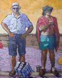 Beached Buoys Beached Buoys - Sue Ransley Oil Acrylic paintings