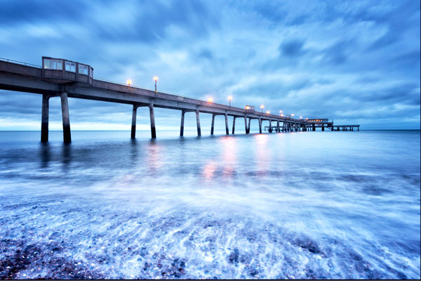 The Receding Tide at Deal Pier