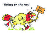 Turkey on the run!
