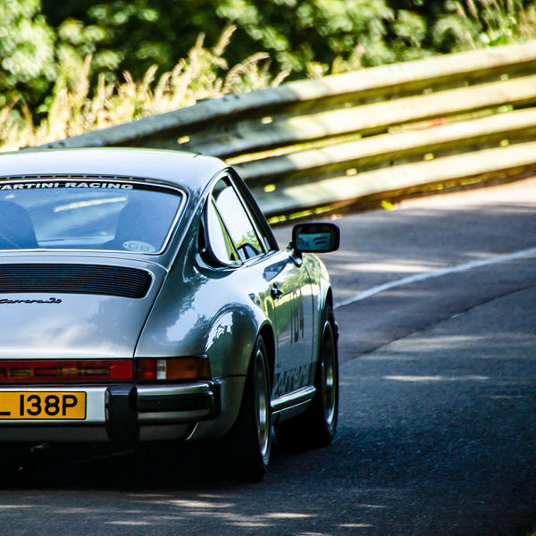 Porsche at Prescott 2019, #54 classic silver porsche 911 at speed during the porsche at prescott hill climb event