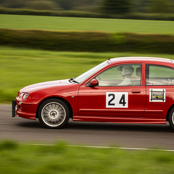 British Motorsports Marshals Sprint, Curborough Sprint Course, #32 red rover 25 at speed during the BMMC track day