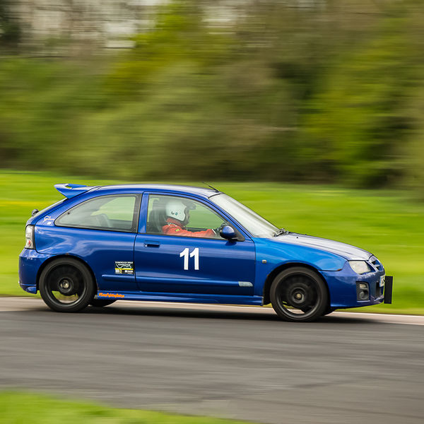 Curborough Sprint Championship 2019 - Round One - #43 Blue mg rover 25 flat out through flagpole corner during curborough sprint championship