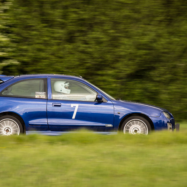 British Motorsports Marshals Sprint, Curborough Sprint Course, #25 blue rover 25 sprinting at a curborough track day
